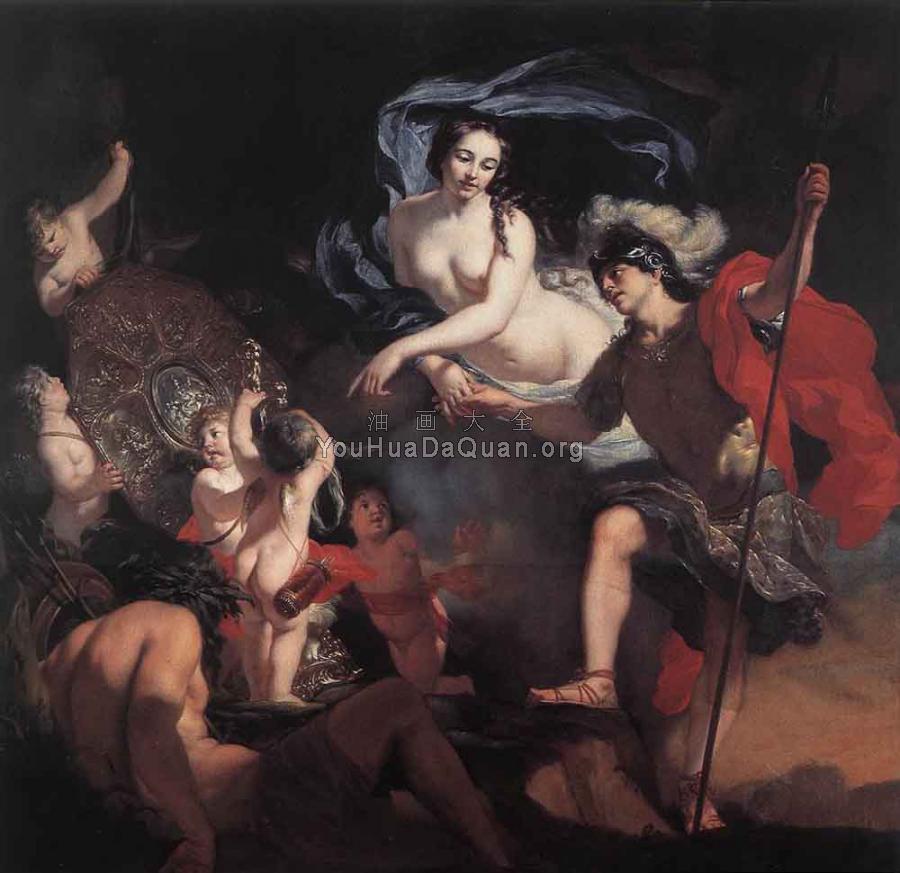 Venus Presenting Weapons To Aeneas - 杰拉德·德·莱雷西
